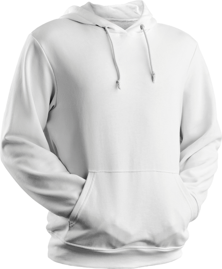 White hoodie mockup 3D rendering, png, universal sweatshirt,